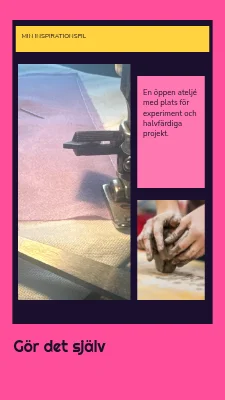 Gör det själv · kreativt skrivbord