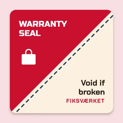 Diagonal warranty seal
