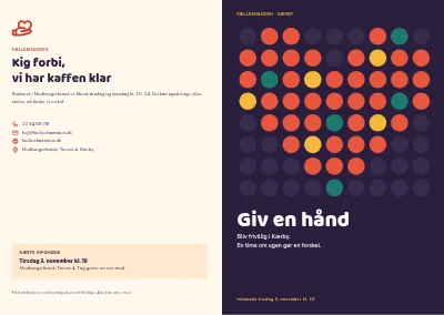 Omslag af Hvervebrochure for frivilligforening – 12 sider