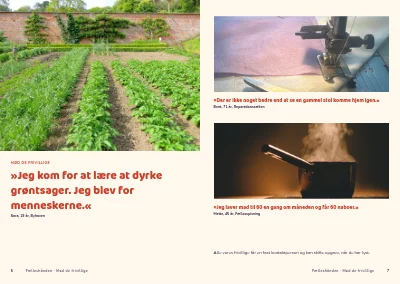 Side 6–7 af Hvervebrochure for frivilligforening – 12 sider