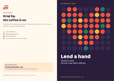 Umschlag von Volunteer recruitment booklet for an association – 12 pages