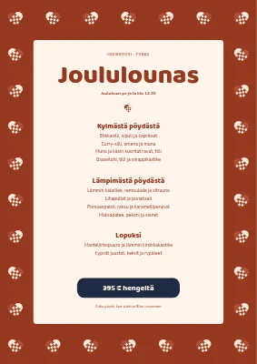 Sivu 1 – Joululounas — menu kudotuilla sydämillä