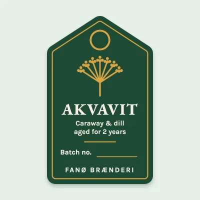 The akvavit neck tag