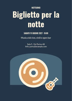 Un biglietto per la serata