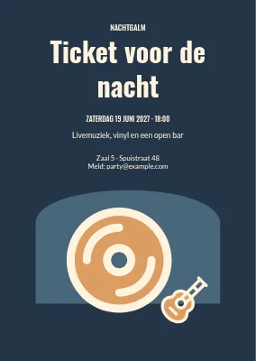 Een kaartje voor de avond