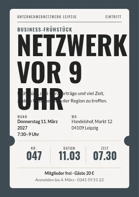 Netzwerkfrühstück — Netzwerken vor 9