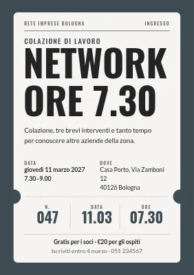 Colazione di networking — fai rete prima delle 9