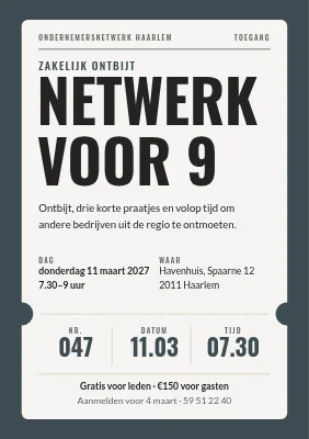 Netwerkontbijt — netwerken vóór negenen