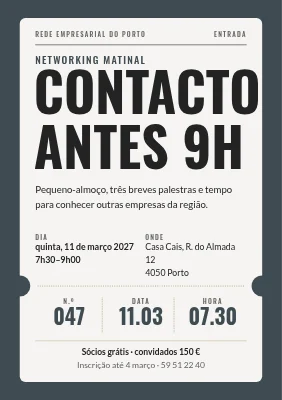 Pequeno-almoço de networking — networking antes das 9