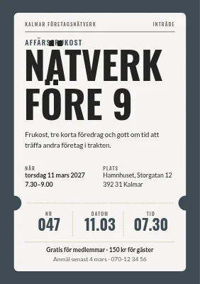 Nätverksfrukost — nätverka före 9