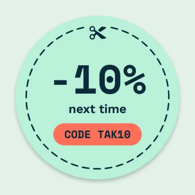 Discount code for next time