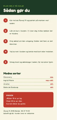 Side 2 af Pluk selv æbler ved Kalø