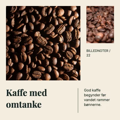 Kaffe med omtanke · Hjørnestudie