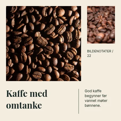 Kaffe med omtanke · Hjørnestudie