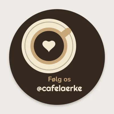 Kaffekoppen set fra oven