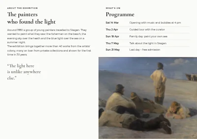 Page 2 of Exhibition at the art hall