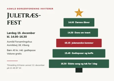 Juletræsfest — programtræ