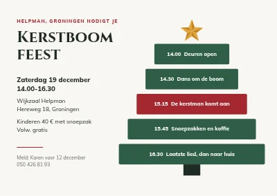 Kerstboomfeest — programmaboom