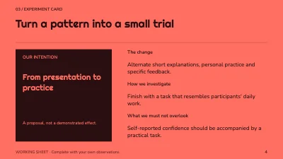 Page 4 of Learning in small steps