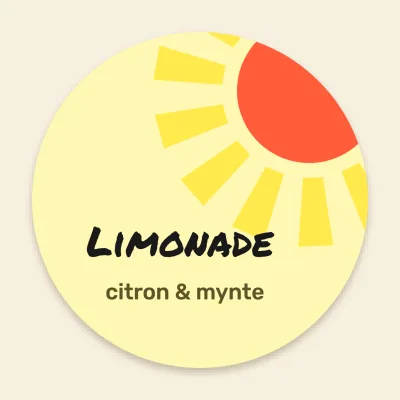 Limonade med sol i hjørnet