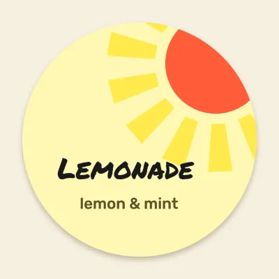 Lemonade with a corner sun