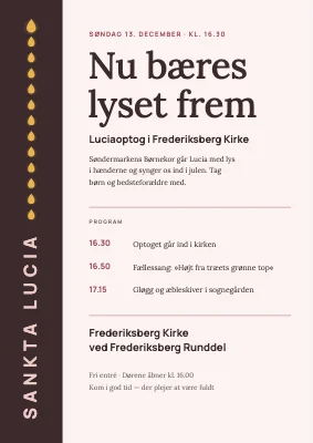 Luciaoptog på Frederiksberg