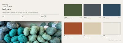 Side 4–5 af Lookbook for dansk tøjmærke – 48 sider