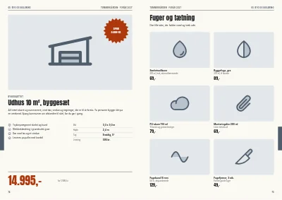 Side 74–75 af Sæsonkatalog for byggemarked – 96 sider