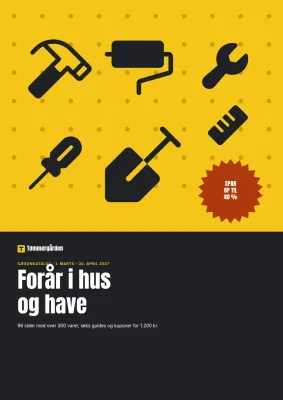 Sæsonkatalog for byggemarked – 96 sider