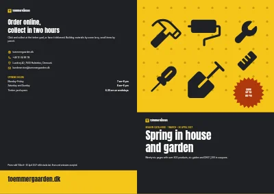 Cover of Season catalogue for a DIY store – 96 pages