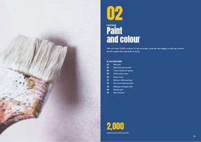 Pages 22–23 of Season catalogue for a DIY store – 96 pages