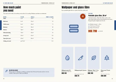 Pages 32–33 of Season catalogue for a DIY store – 96 pages
