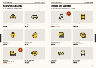 Pages 62–63 of Season catalogue for a DIY store – 96 pages