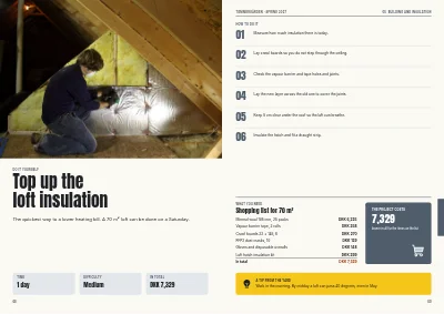 Pages 68–69 of Season catalogue for a DIY store – 96 pages