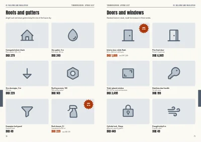 Pages 70–71 of Season catalogue for a DIY store – 96 pages