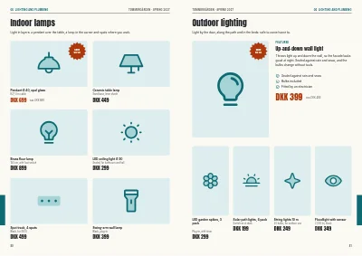 Pages 80–81 of Season catalogue for a DIY store – 96 pages