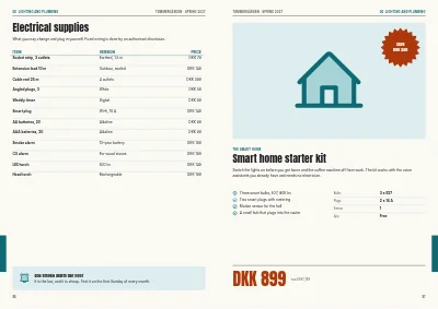 Pages 86–87 of Season catalogue for a DIY store – 96 pages