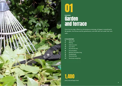 Pages 8–9 of Season catalogue for a DIY store – 96 pages
