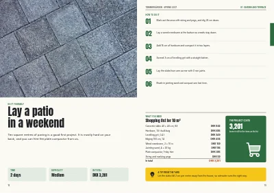 Pages 12–13 of Season catalogue for a DIY store – 96 pages
