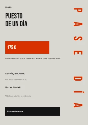 Un pase de día para un escritorio en Ribe