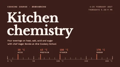 Cooking course — kitchen chemistry