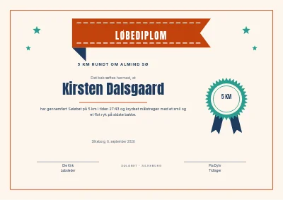 Løbediplom — 5 km