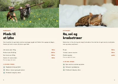 Side 4–5 af Brochure for dyrepension – 8 sider