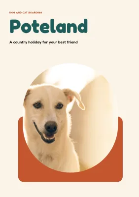 Brochure for a pet boarding kennel – 8 pages