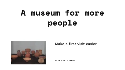 A museum for more people