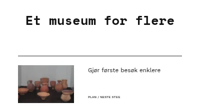 Side 1 av Et museum for flere