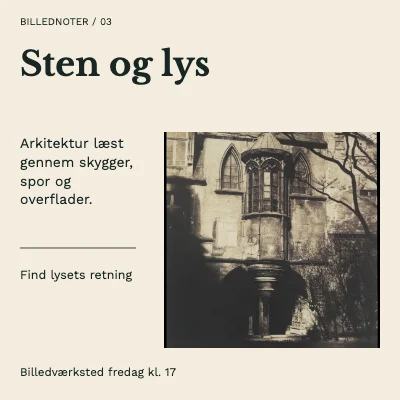 Sten og lys · Magasinopslag