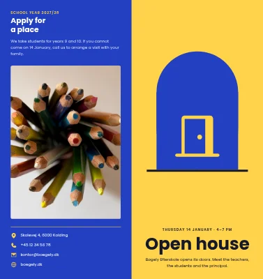 Open house at the school