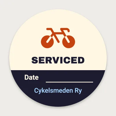 Bike serviced on