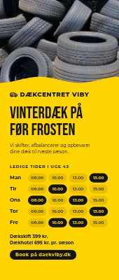 Roll-up til dækhotel — vinterdæk før frosten